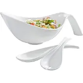 Villeroy & Boch Schale "Salat-Set Flow 3er Set weiß", weiß, Schüsseln, Schale