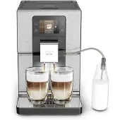 Krups Intuition Experience EA876D, Espressomaschine, 3 l, Kaffeebohnen, Eingebautes Mahlwerk, 1550 W, Schwarz, Gebürsteter Stahl