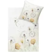 Estella Bio Mako Satin Bettwäsche 155x220 Estrella Pusteblume Löwenzahn 3413-230