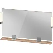 Duravit Sivida Spiegel, chrom, 1250x36x650mm, Aufsatzleuchte, Sensorschalter, Netzanschluss, SV7424010550000