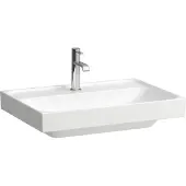 Laufen MEDA Aufsatzwaschtisch, geschliffen, 650x460mm, 1 Hahnloch, ohne Überlauf, H8161144001111, Farbe: Weiß mit LCC