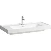 Laufen Meda Aufsatzwaschtisch, geschliffen, Ablage beidseitig, 1000x460mm, 3 Hahnlöcher, mit Überl