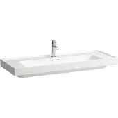 Laufen Meda Waschtisch, unterbaufähig, 1200x460mm, Ablage beidseitig, 3 Hahnlöcher, mit Überlauf