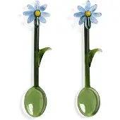 &Klevering - Flora Löffel, blau (2er-Set)