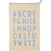 Design Letters - Premium Classic Geschirrtuch, natural / light blue