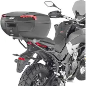 Givi TOPCASE E46 RIVIERA MONOLOCK PLATTE 46L Schwarz/Rot blau
