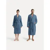 Möve Unisex-Bademantel "Basic", (1 St.), mit Schalkragen