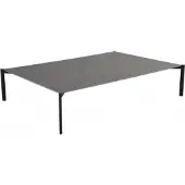 Brafab Loungetisch Hallavara 112 x 35 x 162 cm Edelstahl Kunststein Anthrazit Schwarz