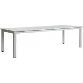 Brafab Gartenesstisch Lomma XL von , aus Aluminium, modern, ausziehbar, hellgrau, 260-380x100 cm