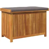 vidaXL Outdoor-Kissenbox 90x50x60,5 cm Massivholz Akazie