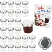 MamboCat 25er Set Sturzglas 125ml Einmachglas TO66 Silber Deckel DiamantZucker-Rezept