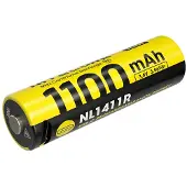 Nitecore NL1411R, 14500 aufladbarer Li-Ionen-Akku, 1100 mAh