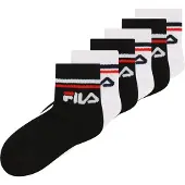 FILA Kurzsocken "JUNIOR UNISEX QUARTER PLAIN SOCKS" 6 Stk. tlg. mit eingestricktem Logo im Bündchen, Kindersocken