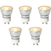 LUEDD 5er-Set GU10 3-Stufen-Dimmbare LED-Lampen 35mm 4W 220 lm 2700K