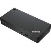 Lenovo ThinkPad Universal USB-C Smart Dock, Kabelgebunden, USB 3.2 Gen 2 (3.1 Gen 2) Type-C, 1000 Mbit/s, Schwarz, 4K Ultra HD, 3840 x 2160 Pixel