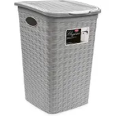 Stefanplast Wäschekorb Elegance 50 l, grau