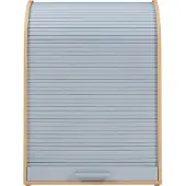 En.casa Rollladenschrank Kavlinge 80x60x40 cm Bambus/Grau