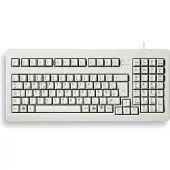 Cherry G80-1800 COMPACT KEYBOARD, Kabelgebunden, Hell Grau. PS2/USB (QWERTZ - DE), Volle Größe (100%), Kabelgebunden, USB, QWERTZ, Grau