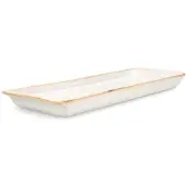 Salt & pepper Servierschale Artisan White Off-White 30,5 x 10,5 cm