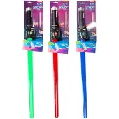 Toi-Toys Lustiges ausziehbares Lichtschwert mit Sound