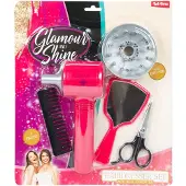 Toi-Toys Friseursalon Spielzeugset rosa mit funktionierendem Föhn und Diffusor