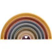 Johntoy Happy World Bio Kunststoffstapel Regenbogen