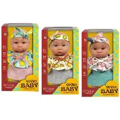 Lobbes Babypuppe Geschenkbox Puppe mit Sound und Frucht-Outfit 18 cm Spielzeug