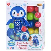 Playgo Badespielzeug-Aufbewahrung Pinguin mit Bällen, 11-tlg.
