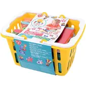Play Ton-Set im Einkaufswagen, 4 Tontöpfe