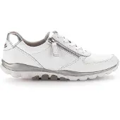 Gabor Schnürhalbschuhe in weiss/weiss kombi, Gr. 8