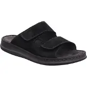 Rohde Herren Pantoletten Clogs Leder Klettverschluss Alassio 6240, Größe:42 EU, Farbe:Schwarz