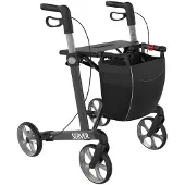 Rehasense Server L Komfort Softrad Rollator anthrazit