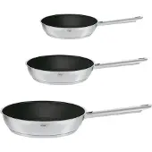 Rösle ELEGANCE Bratpfannen-Set 3-tlg. Ø 20/24/28 cm mit Antihaftversiegelung ProPlex, spülmaschinen-, backofen- und induktionsgeeignet