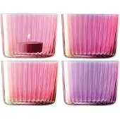 LSA International Teelichthalter L.S.A. Gems Pink 6 cm (4er-Set)