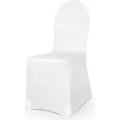 Party Deco Stoff Stuhlhusse elastisch, onsize, 200g, 1 Stück, Weiss