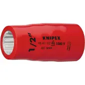 Knipex 98 47 11/16" Steckschlüsseleinsatz (Doppel-Sechskant) mit Innenvierkant 1/2" 55 mm