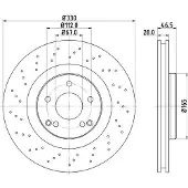 Hella Bremsscheibe PRO High Carbon 8DD 355 127-911