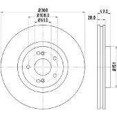 Hella Bremsscheibe PRO High Carbon 8DD 355 128-891