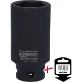 Ks Tools Werkzeuge-Maschinen GmbH 1/2 Sechskant-Kraft-Stecknuss, lang, 28mm, auf Hänger