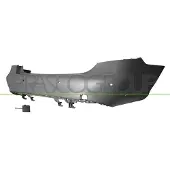 PRASCO Stoßfänger me0451081 hinten für Mercedes
