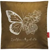 Irisette Dekokissen "Blaze-Set 8958", gold (goldfarben), B:45cm L:45cm, Obermaterial: 100% Polyester, Dekokissen_Sitzkissen_Kissenhüllen, Dekokissen, kuschelig weich