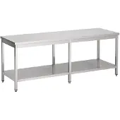 CombiSteel Arbeitstisch mit Grundboden aus Edelstahl 2600x700x900mm
