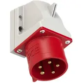 Pce Fixed receiver plug 32A 400V 3P + Z + N IP44 - 525-6