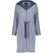 Cawö Bademantel Home 834 Kapuze & Tunnelzug Night Blue Damen-S
