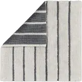 Cawö Badematte Home Balance Stripes Platinum-60 x 60 cm