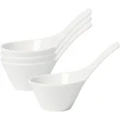 Villeroy & Boch Dipschale "Dipschälchen NewWave 40 ml 4er Set weiß"