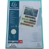Exacompta Klarsichthülle 56113E DIN A4 PP (Polypropylen) Grün 100 Stück