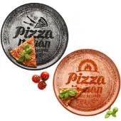 MamboCat 2er Set Pizzateller ROT & SCHWARZ 31cm - 1x ZREC02 & 1x ZREC04
