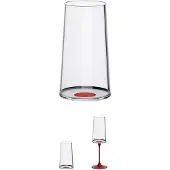 Trebonn Sektgläser SplitGlas Rot (Set von 2 Stück)