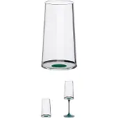 Trebonn Sektgläser SplitGlass Grün 320 ml (Set von 2 Stück)
